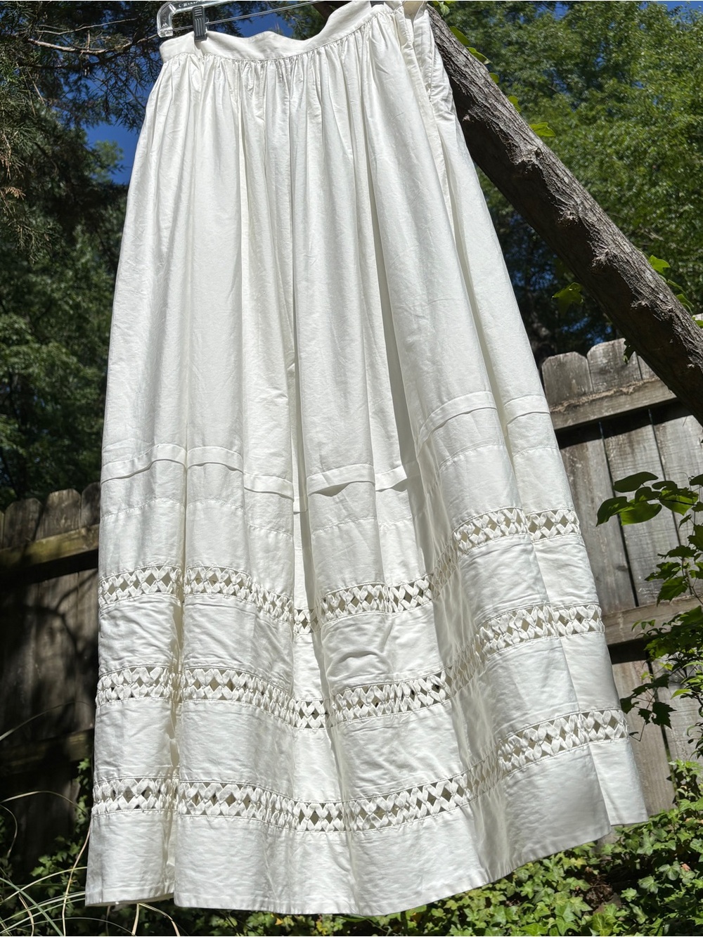 Polo Ralph Lauren Maxi Skirt with Openwork Embroidery